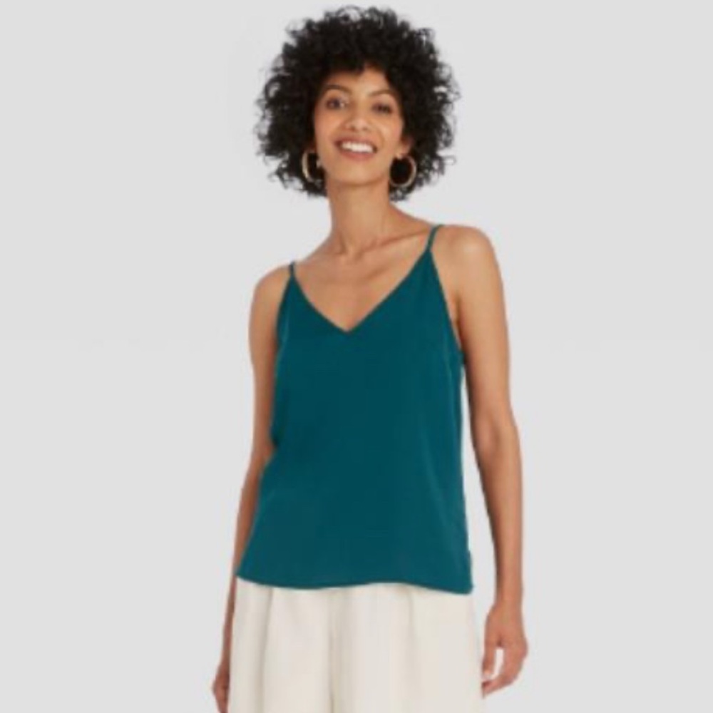 Banana Republic Factory Teal Camisole Top